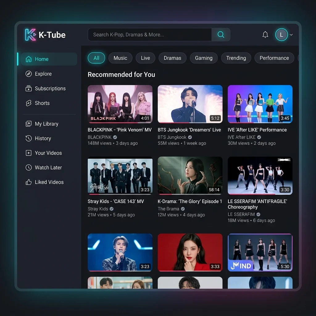 K-Tube (YouTube Clone) — MERN Stack