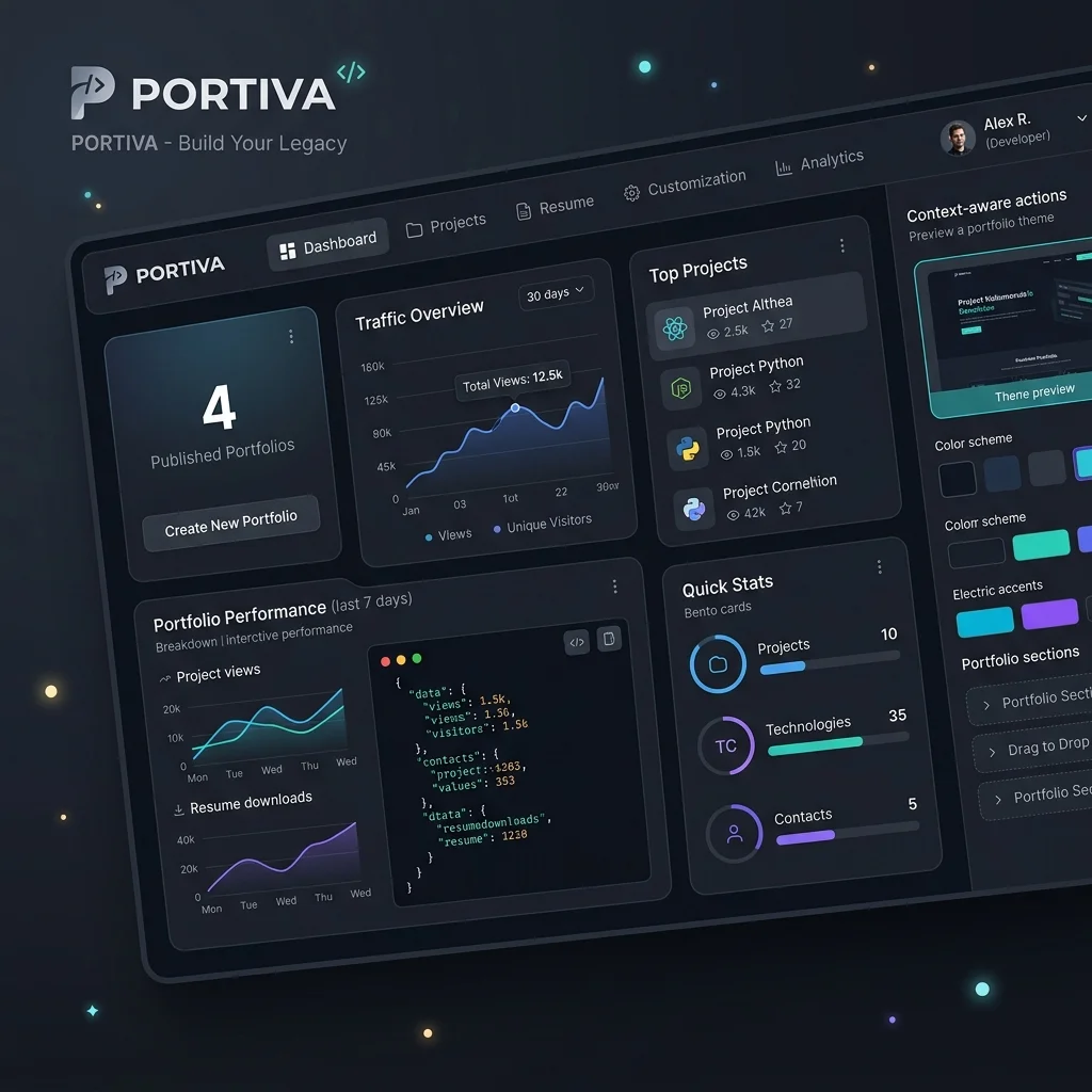 Portiva Portfolio Builder